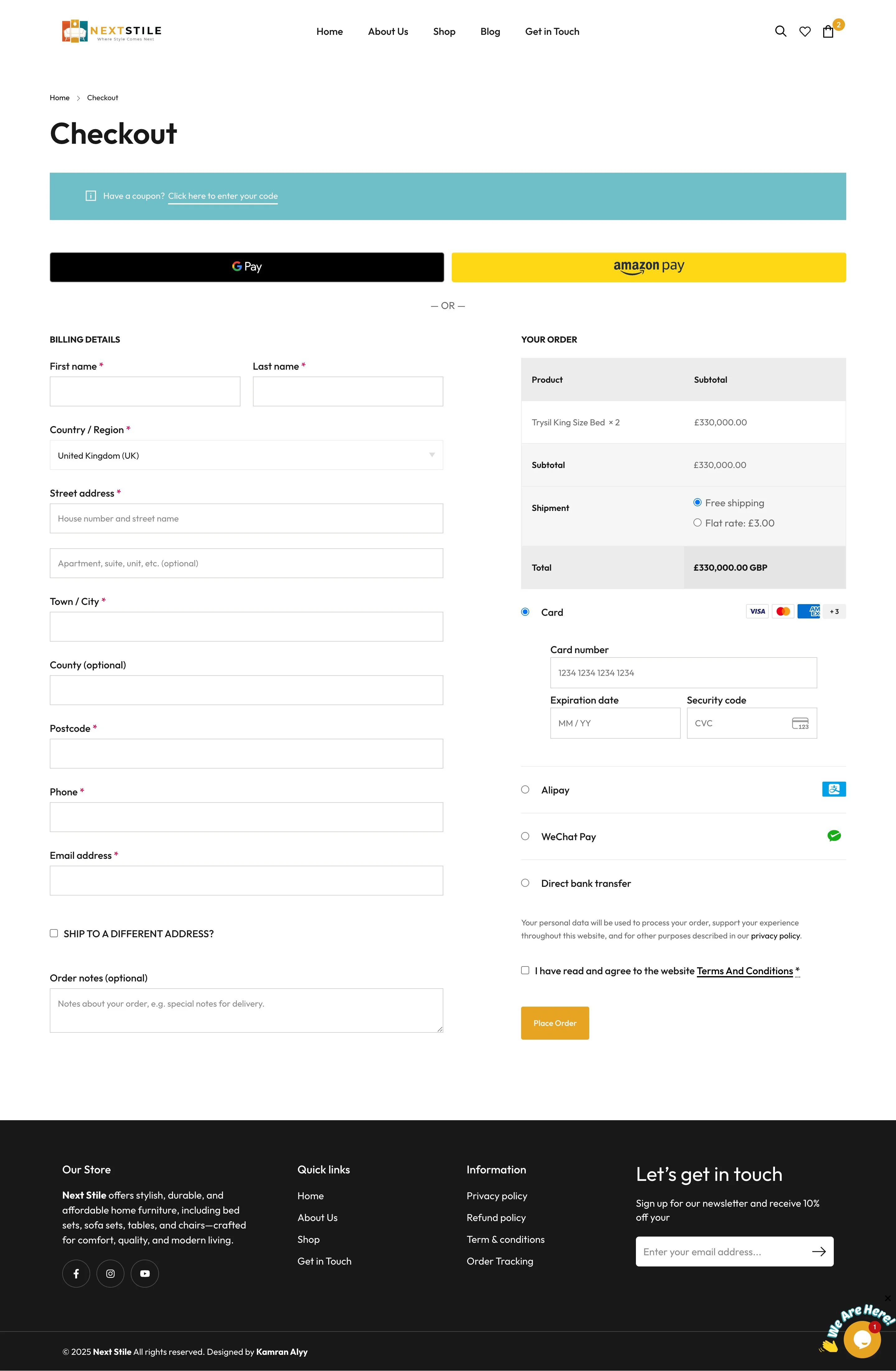 NextStile business website designed and developed by Apex Optimise