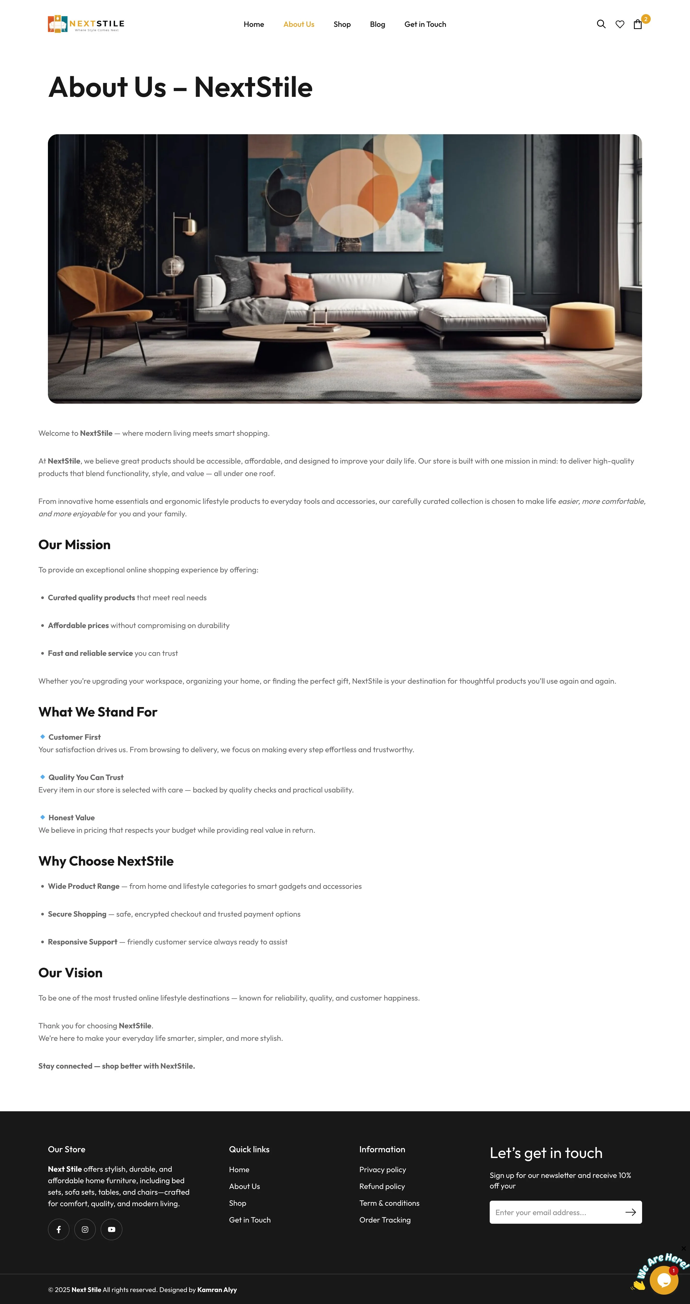 NextStile business website designed and developed by Apex Optimise
