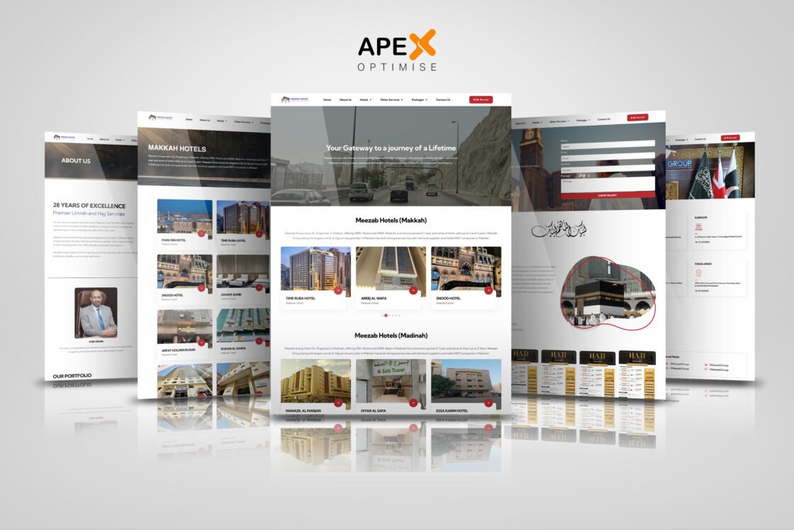 Meezab Group Website Development
