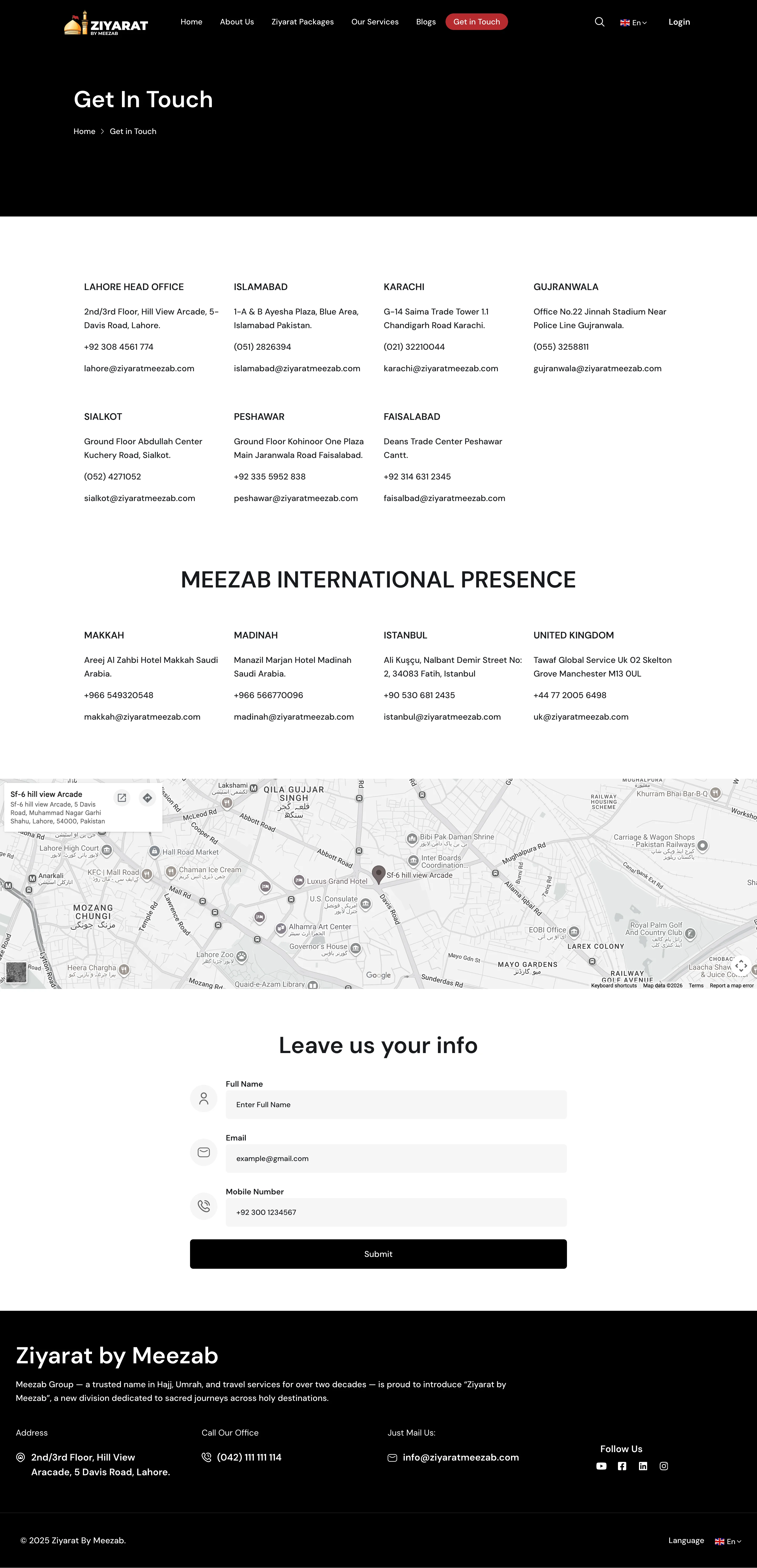 Ziyarat by Meezab Iran Iraq and Syria travel website designed by Apex Optimise